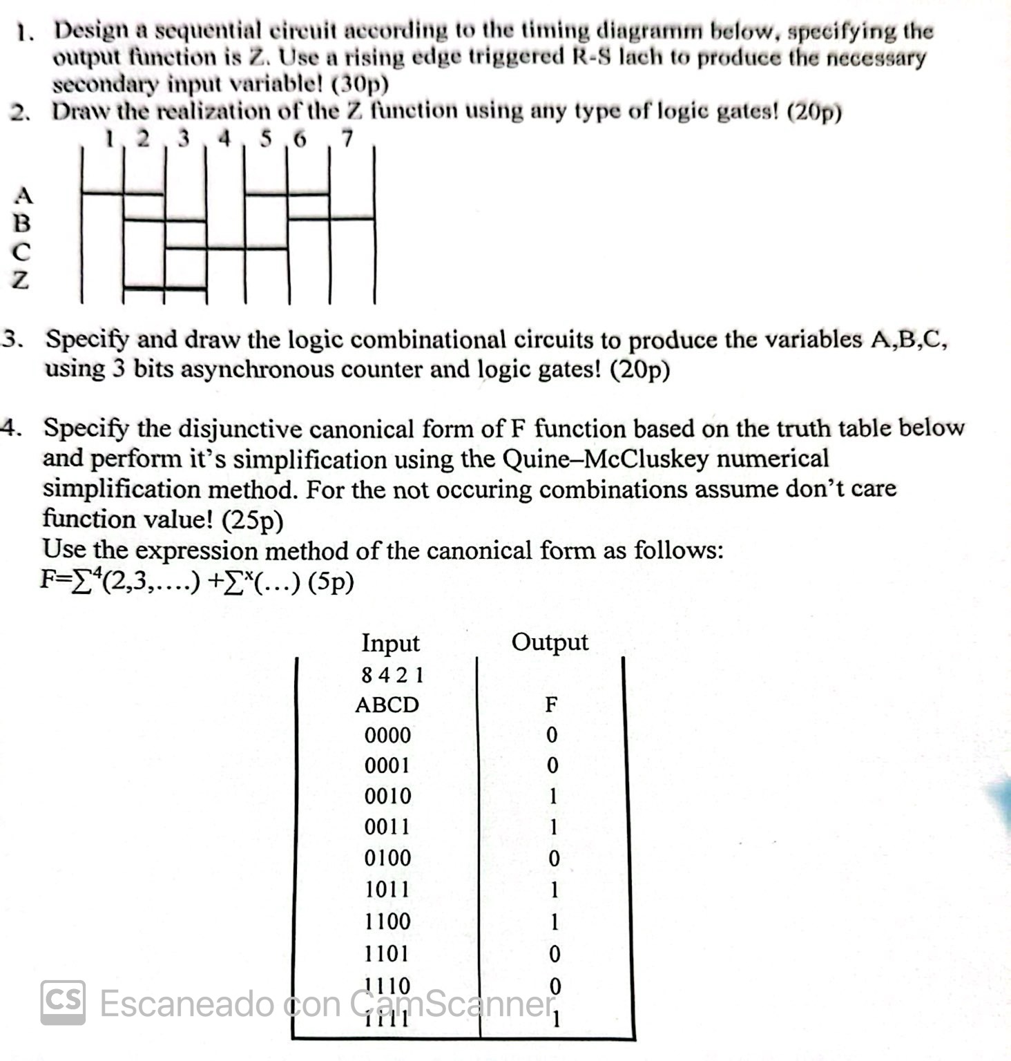 Solved Design a sequential circuit according to the timing | Chegg.com