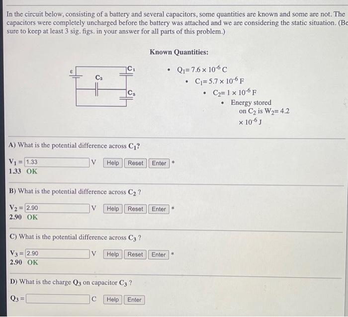 Solved In The Circuit Below Consisting Of A Battery And