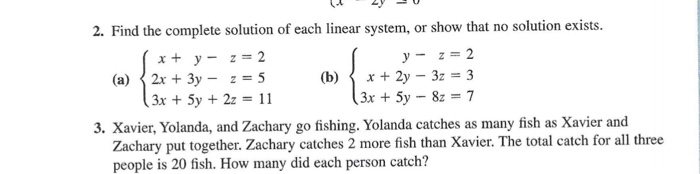 Solved (b) 2. Find The Complete Solution Of Each Linear | Chegg.com