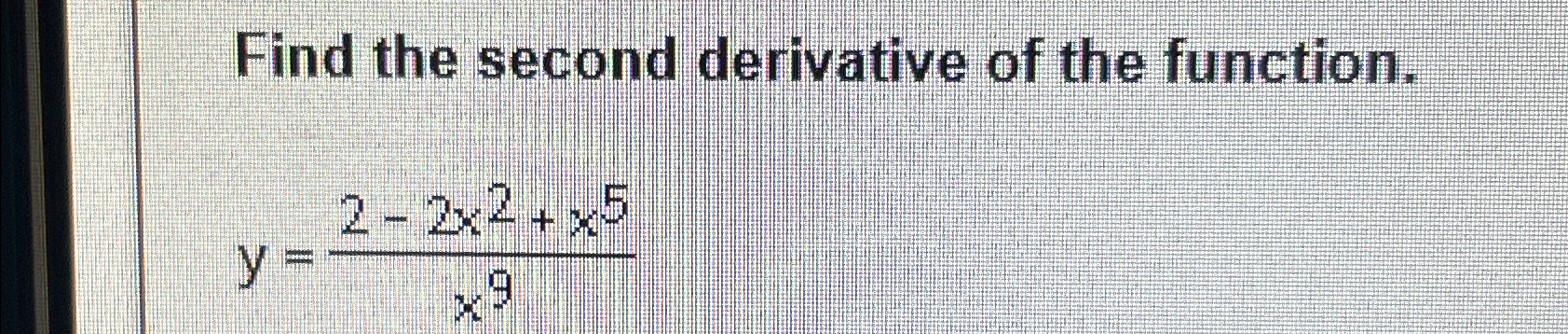 find the second derivative of x^2 - y^2 =9