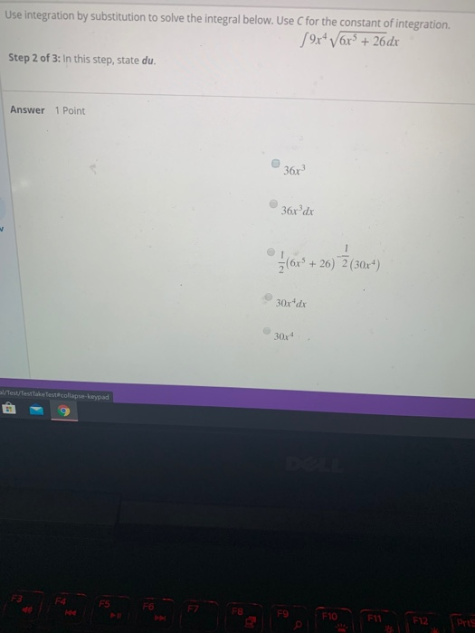 Solved se integration by substitution to solve the integral | Chegg.com
