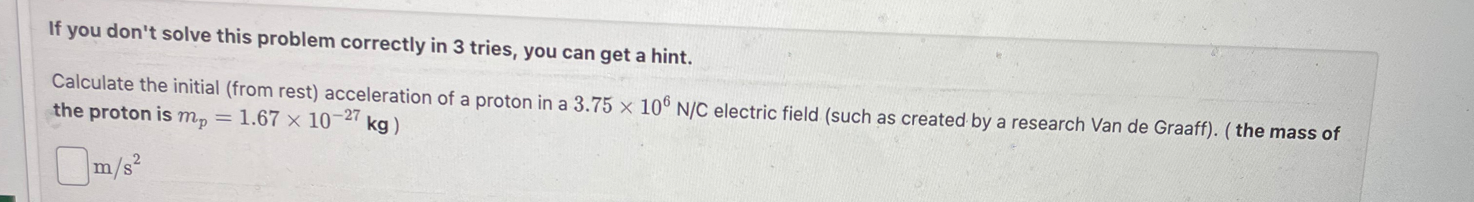 Solved If you don't solve this problem correctly in 3 | Chegg.com