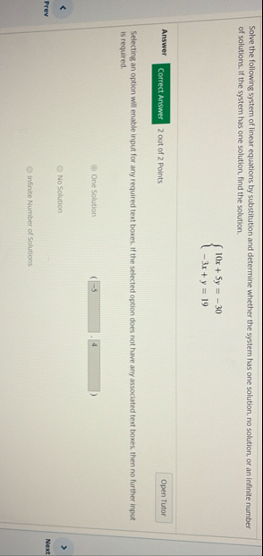 Solved Solve the following system of linear equations by | Chegg.com
