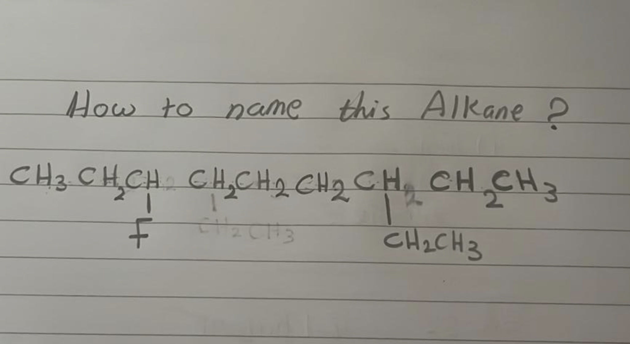 Solved How to name this Alkane? | Chegg.com