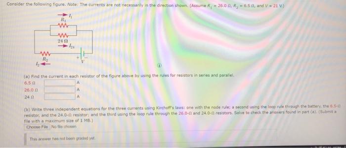 Solved Consider The Following Figure. Note: The Currents Are | Chegg.com