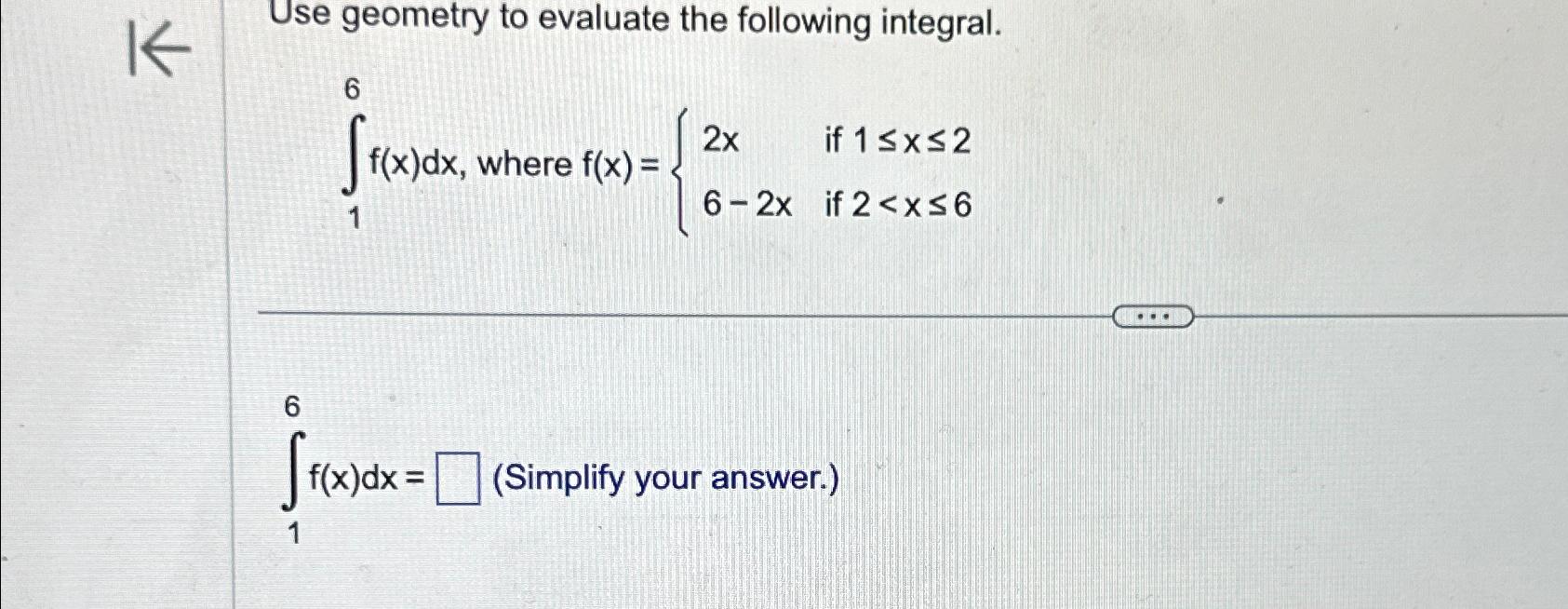 Solved Use Geometry To Evaluate The Following Chegg Com   Image