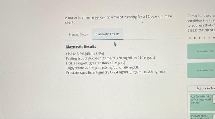 solved-a-nurse-in-an-emergency-department-is-caring-for-a-52-chegg