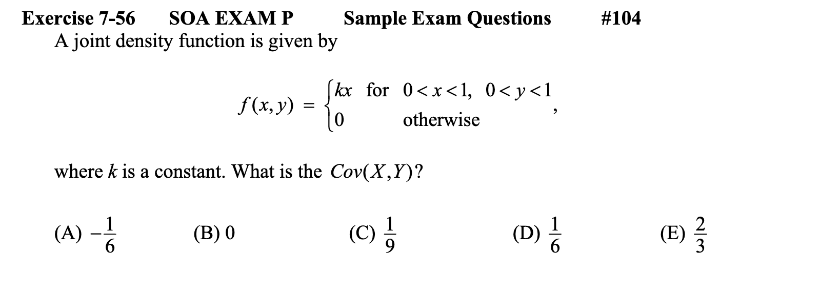 Soa Exam P Sample