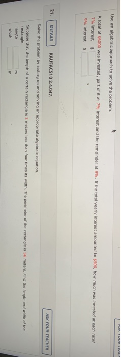 Solved Solve the equation. You will need to use the | Chegg.com