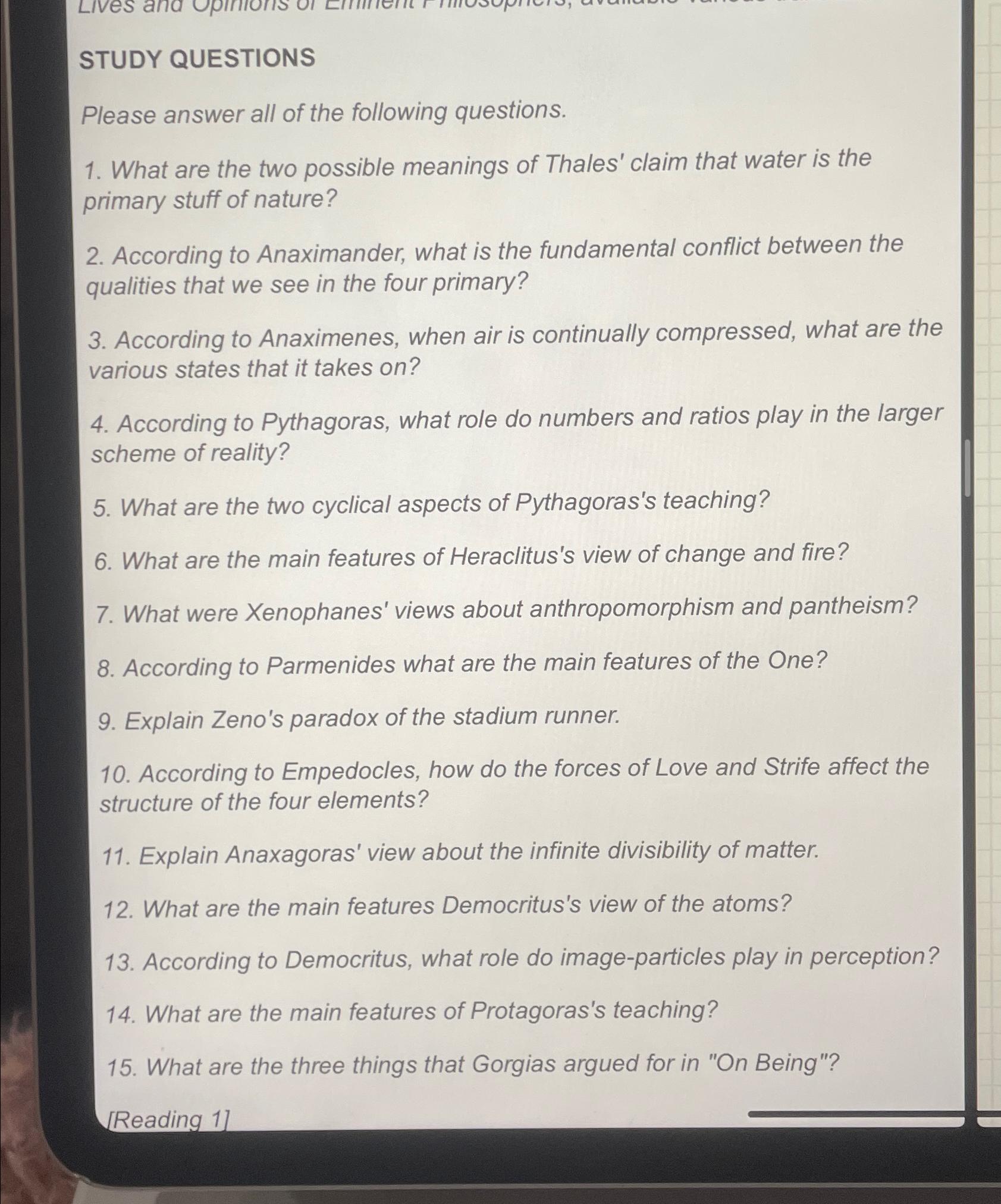Solved STUDY QUESTIONSPlease answer all of the following | Chegg.com