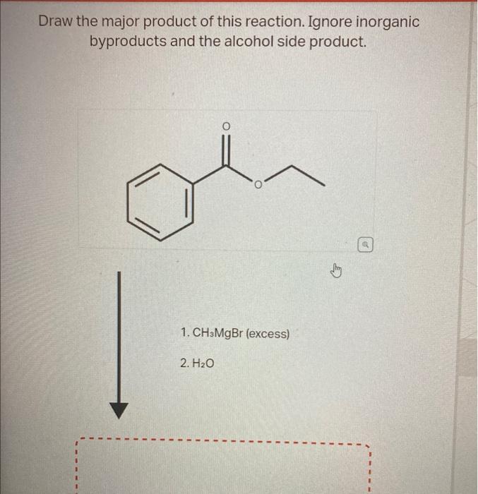 Solved Draw the major product of this reaction. Ignore | Chegg.com