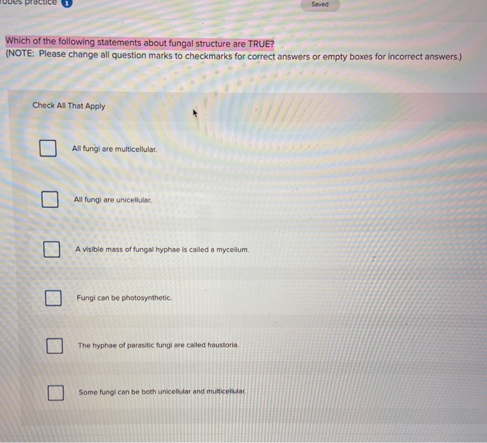 Solved practice Saved Which of the following statements