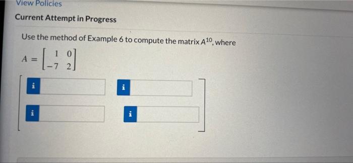 Solved View Policies Current Attempt in Progress Find the | Chegg.com