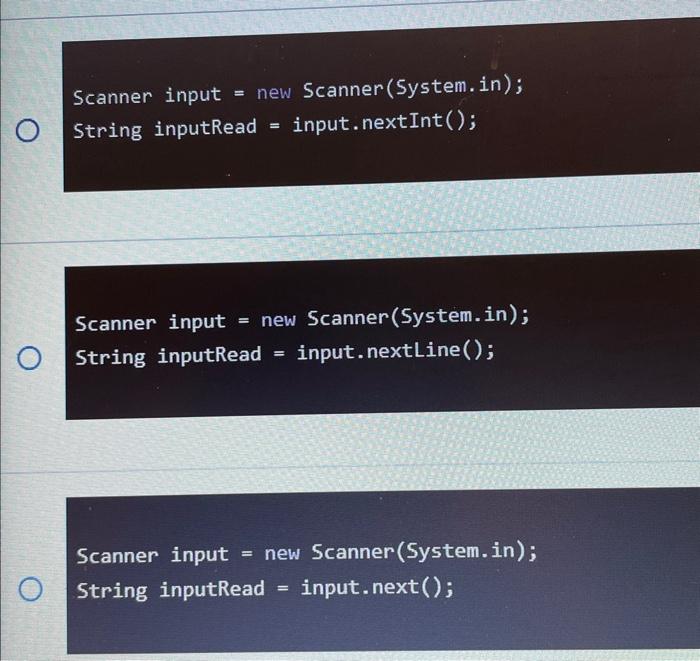 Solved Which of the following lines of code would process | Chegg.com