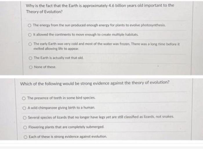 Solved Why is the fact that the Earth is approximately 4.6 | Chegg.com