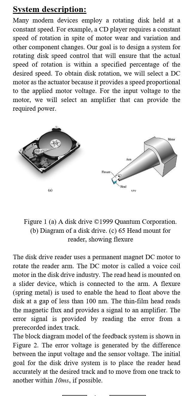 Solved System description: Many modern devices employ a | Chegg.com