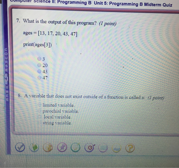 Solved Belo Computer Science Programming B: Programming B | Chegg.com