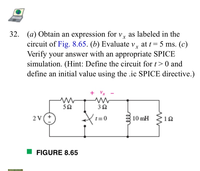 Solved 32. (a) Obtain An Expression For Vx As Labeled In The | Chegg.com