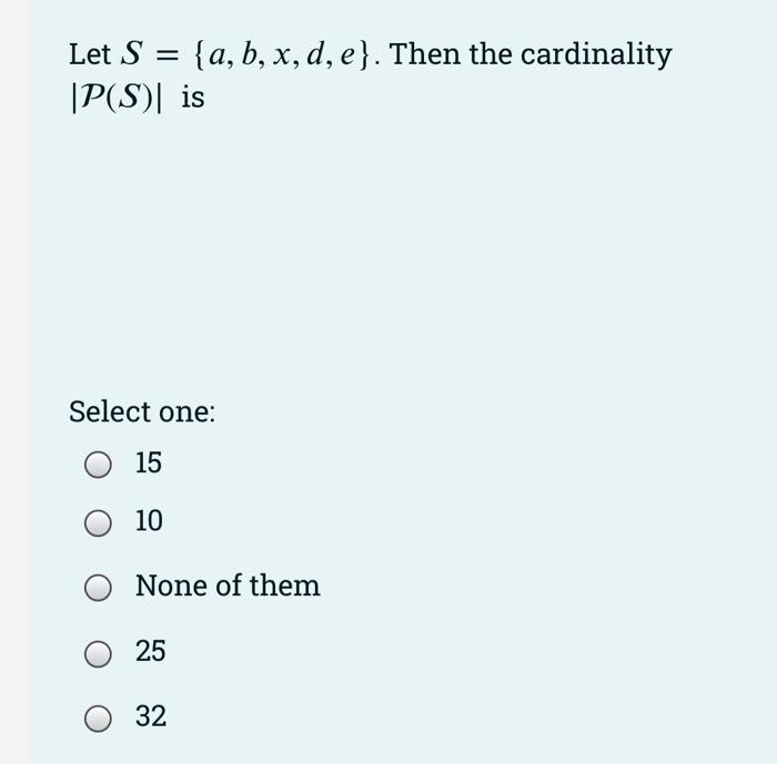 Solved If It Is Known That The Cardinality Of The Set B X B | Chegg.com