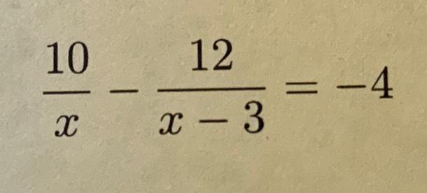 Solved 10x-12x-3=-4 | Chegg.com