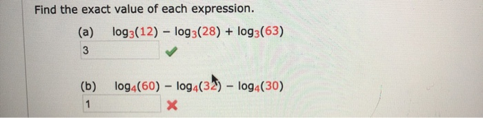 Solved Find the exact value of each expression. (Enter your | Chegg.com