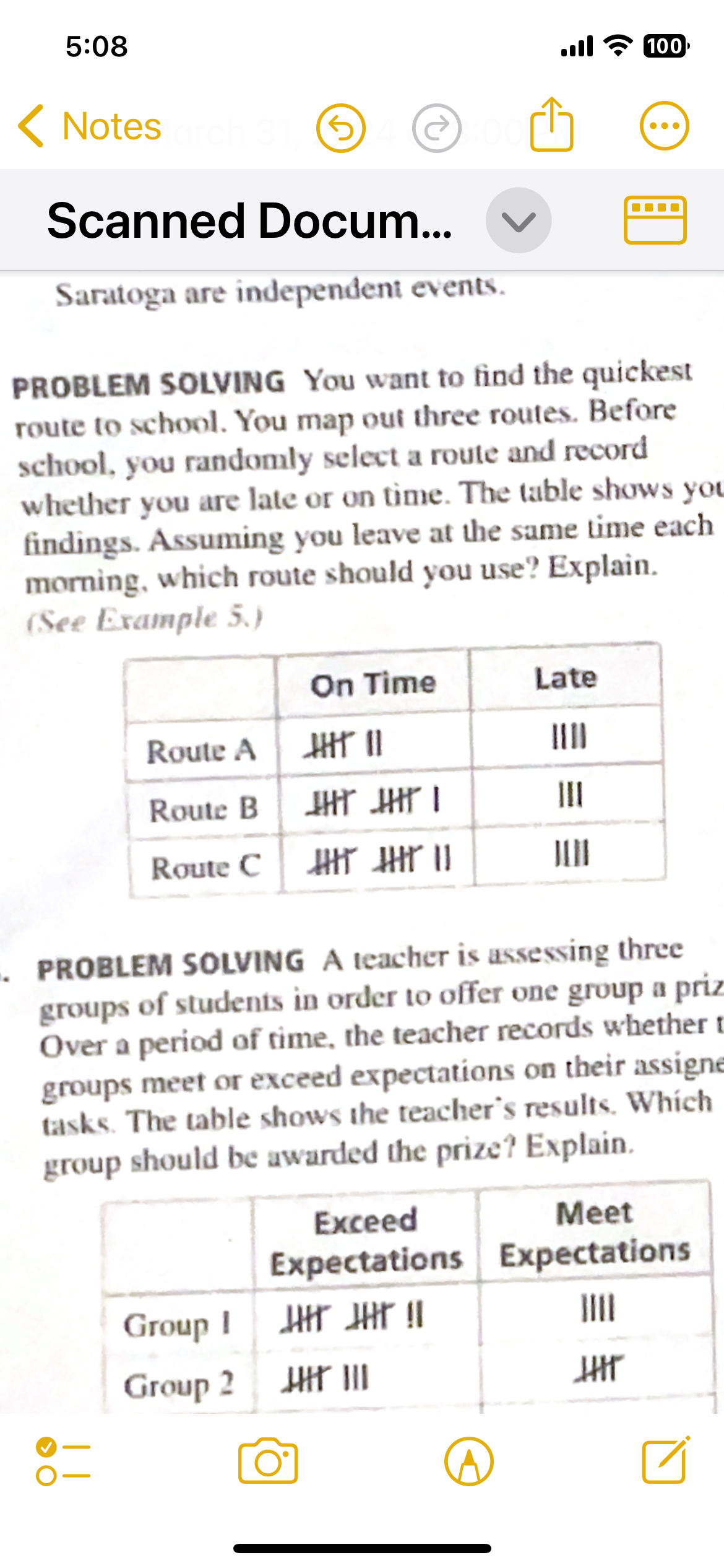 Solved Algebra question5:08.ll?100Notes(5)(C)Њ%.Scanned | Chegg.com