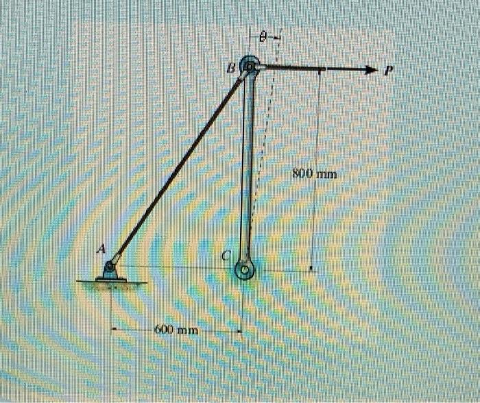Solved Part of a control linkage for an airplane consists of | Chegg.com