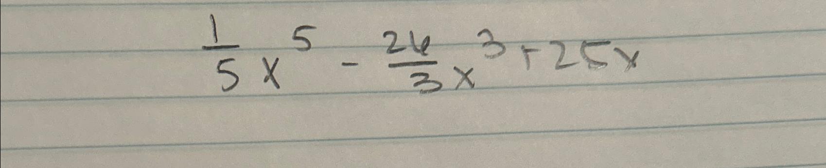 3(25-15x)=61 5