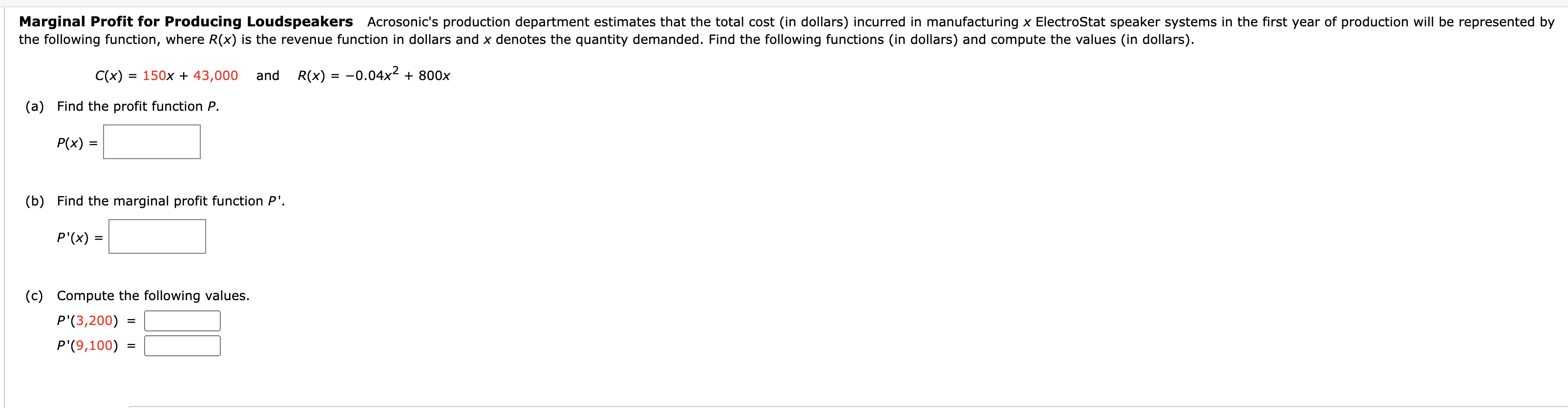 Solved The Following Function Where R x is The Revenue Chegg solved-the-following-function-where-r-x-is-the-revenue-chegg