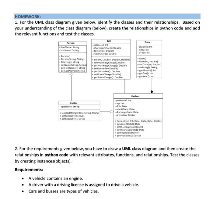 1 For The Uml Class Diagram Given Below Identify 6977