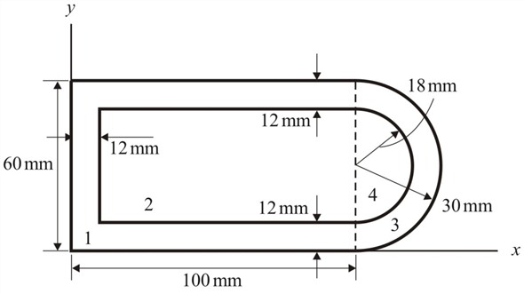 Solved For The Area Shown Use Composite Shapes To Determine The Chegg Com