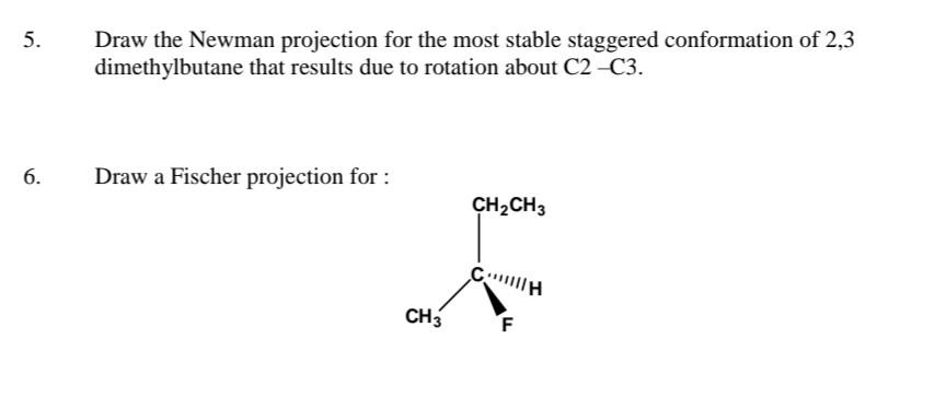 2 3 dibromobutane newman projection