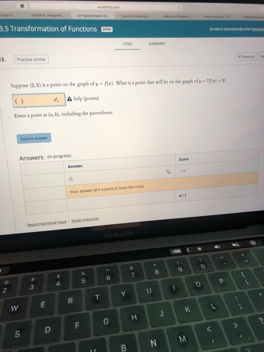 Solved 15 Transformation or 3.5 Transformation of Functions | Chegg.com