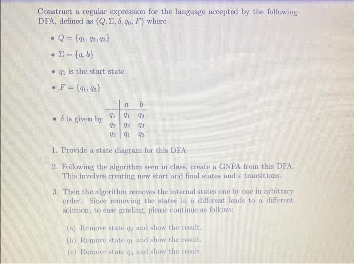 Solved Construct a regular expression for the language | Chegg.com