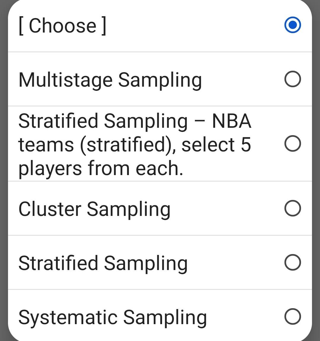 solved-for-questions-1-5-determine-the-methods-of-sampling-chegg