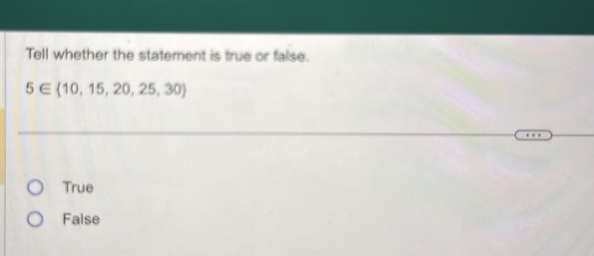 Solved Tell whether the statement is true or | Chegg.com