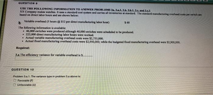 Solved QUESTION O USE THE FOLLOWING INFORMATION TO ANSWER | Chegg.com