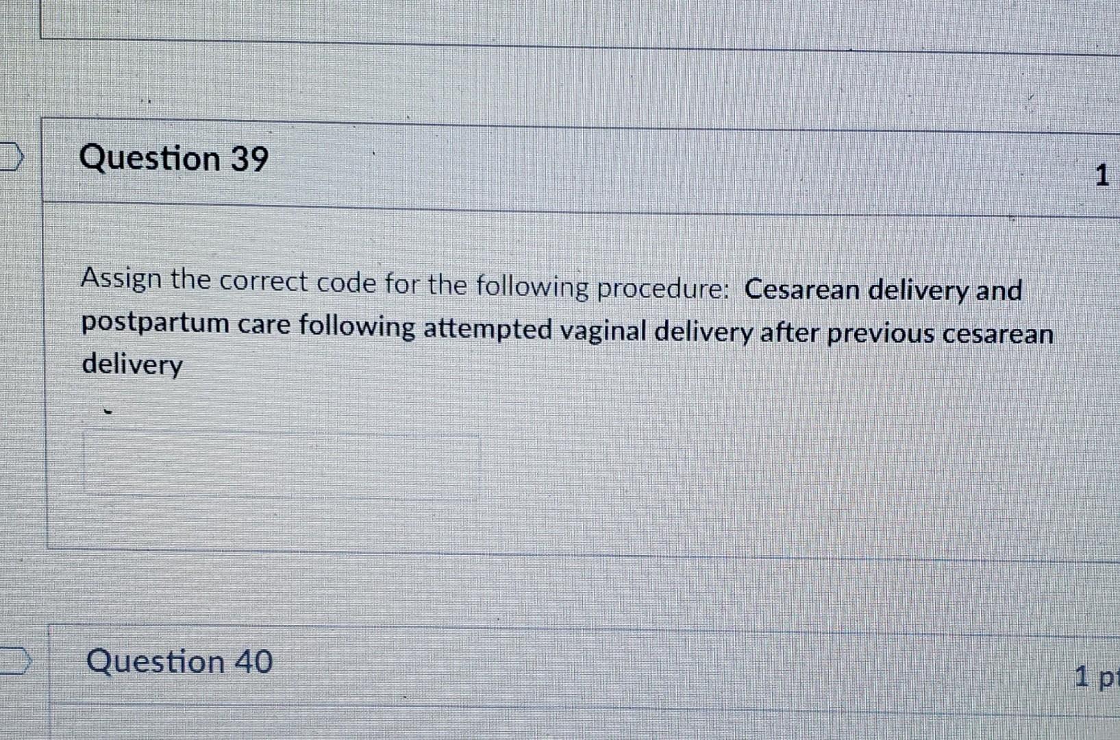 Solved Assign the correct code for the following procedure: | Chegg.com
