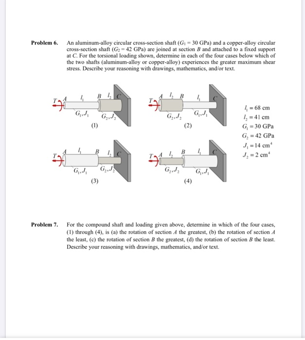 Problem 6. An Aluminum Alloy Circular Cross-section | Chegg.com