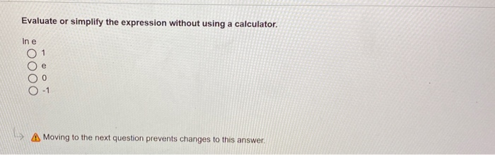 Solved Evaluate or simplify the expression without using a | Chegg.com