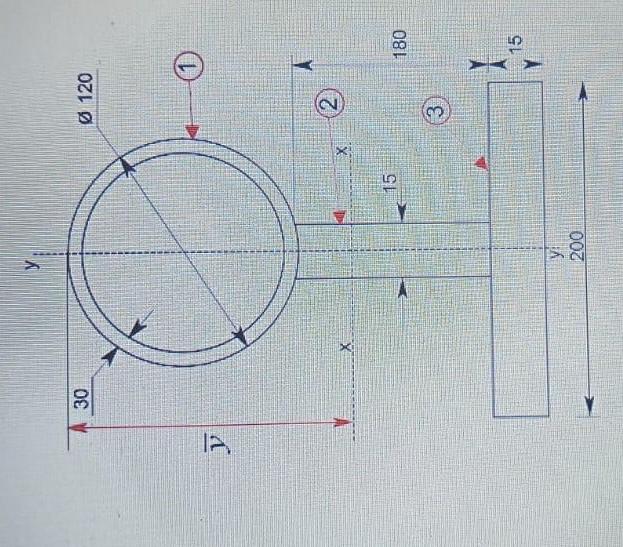 y 30 y 200 15 X Ø120 2 (3) 1 A 180 15