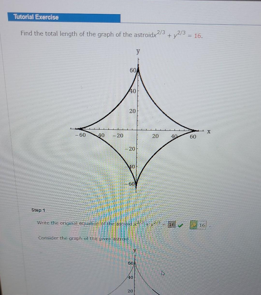 Solved Tutorial Exercise Find the total length of the graph | Chegg.com