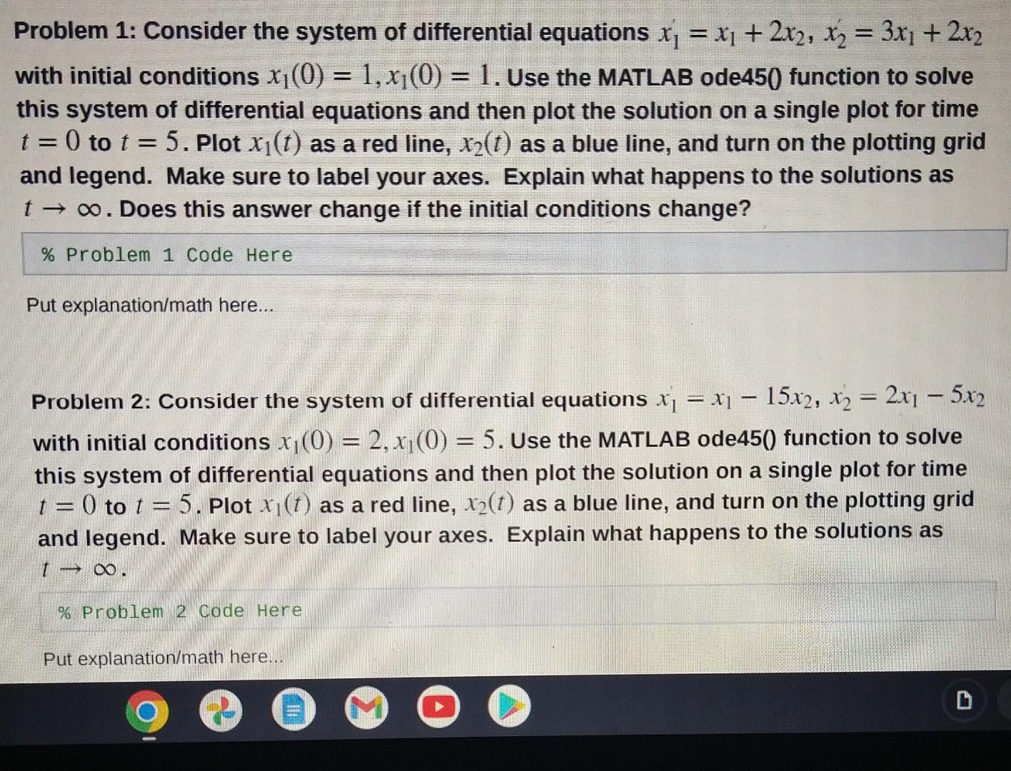 solved-problem-1-consider-the-system-of-differential-chegg