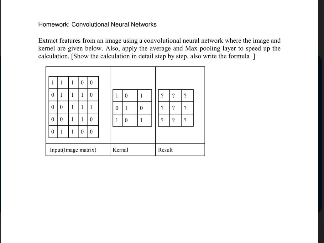 Solved Homework Convolutional Neural Networks Extract Chegg Solved Homework Convolutional Neural Networks Extract Chegg