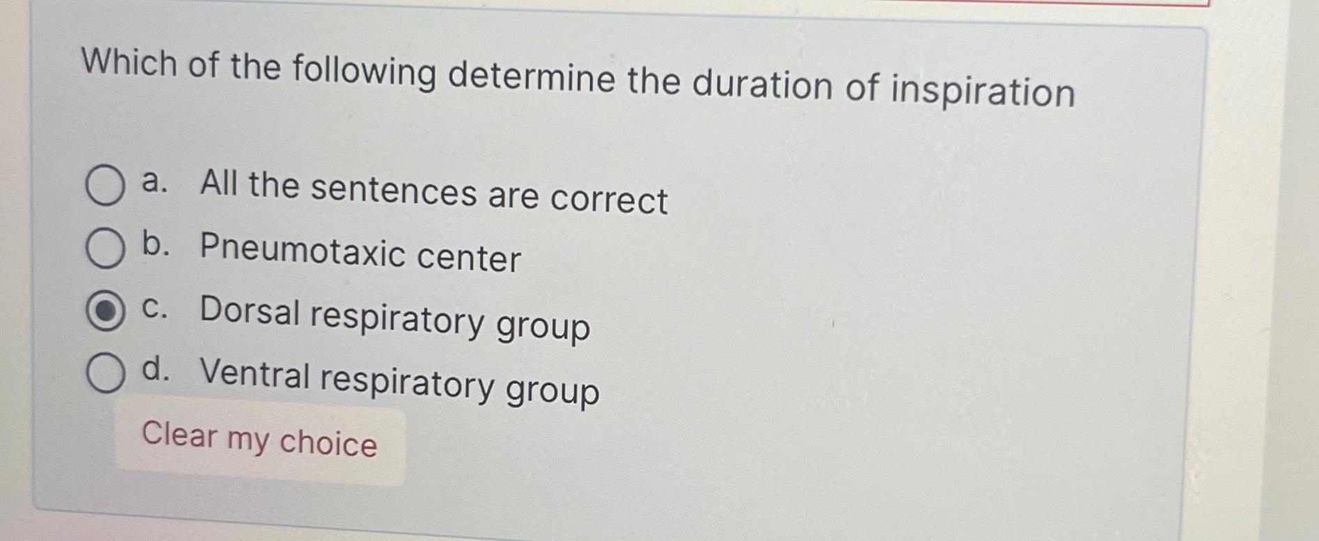 Solved Which of the following determine the duration of