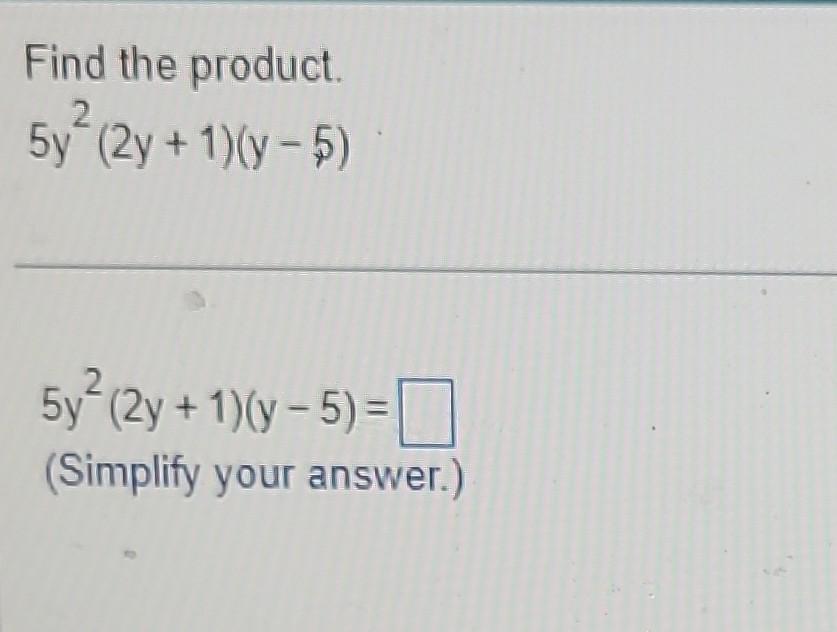 2 40 5y )= 10y 5 1 y answer