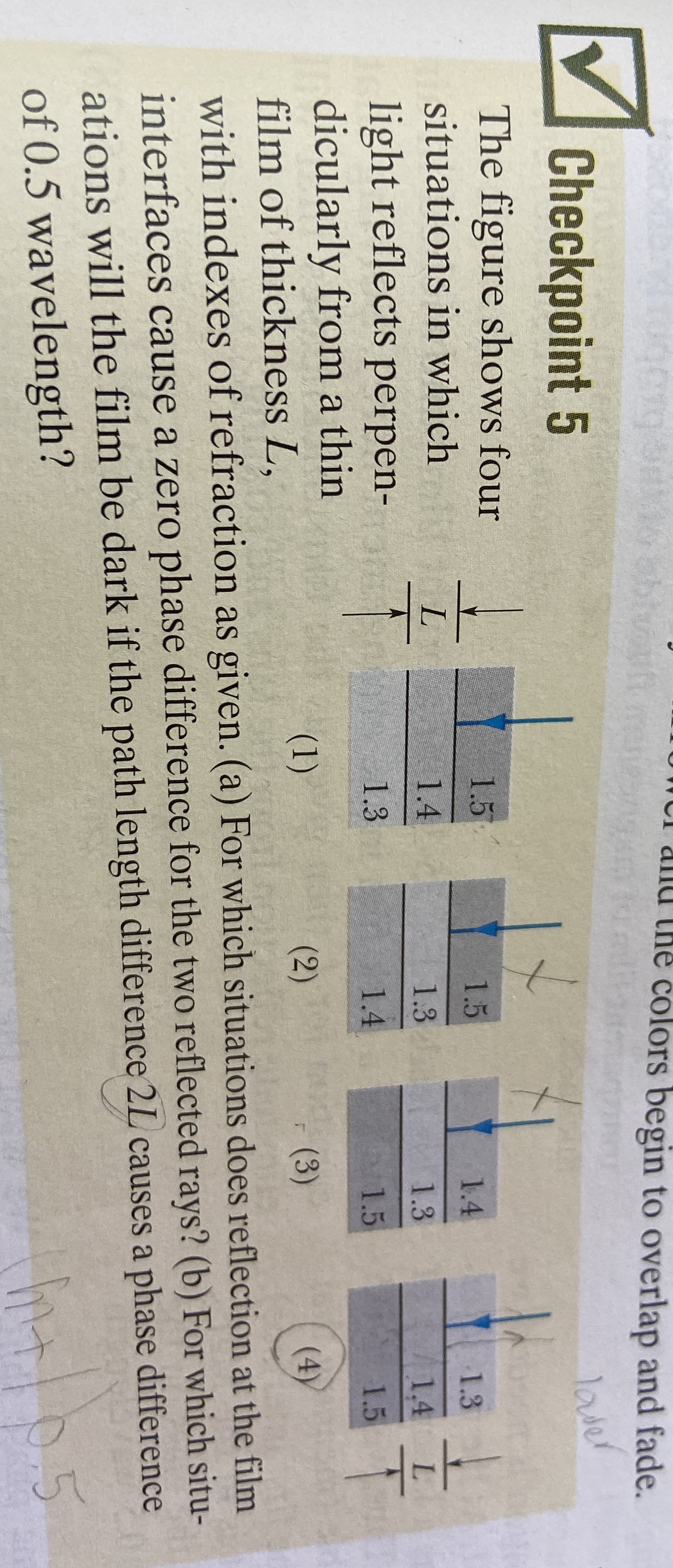 Solved Checkpoint 5The figure shows four situations in which | Chegg.com