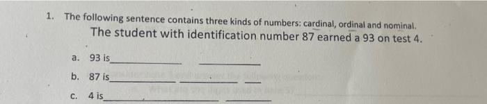 solved-1-the-following-sentence-contains-three-kinds-of-chegg