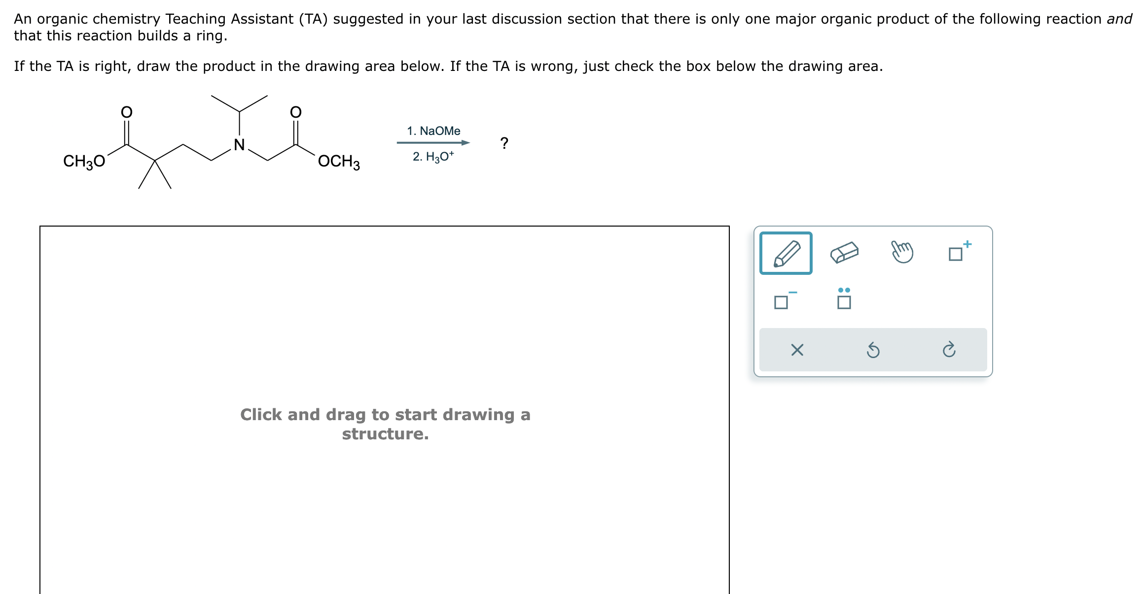 Solved An organic chemistry Teaching Assistant (TA) | Chegg.com