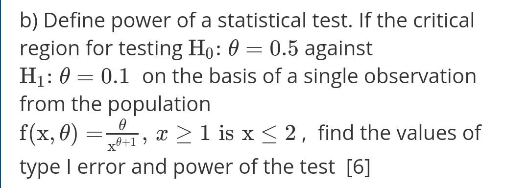 define power of test in statistics